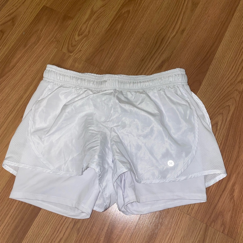 NWOT white running shorts